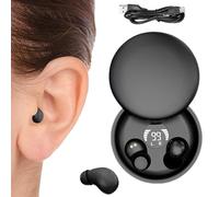 Generico Invisible Earbuds, Wireless Discreet Earphones with Charging Case, Noise Blocking Sleep Earbuds for Side Sleepers, Indoor, Home, Gym, Travel, and Outdoor Listening,