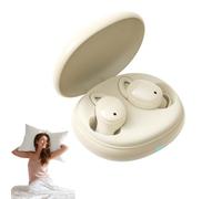 Generico Invisiblefit Sleep Anc Earbuds, Sleep Headphones for Side Sleeping, Built-In White Noise, Mini Compact, Wireless Dual Noise Cancellation, Suitable for Travel, Relaxation (beige*1)