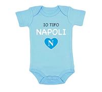 Generico Io Tifo Napoli Body Bimba Bimbo Personalizzato Idea Regalo 2023 Simpatica Figli Compleanno Nascita Neonato Tutina Tifosi Napoletani Napoli Campione D'Italia Scudetto Azzurri 1926