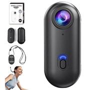 Generico IonicSwift Riding Camera - Hands-Free POV Cam for Equestrians, Ionic Swift Video Camera Clip On, HD 1080p/4k RideView - Thumb Cameras Necklace with 360° Rotation Spring Clip (Black,1080P)