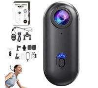 Generico IonicSwift Riding Camera - Hands-Free POV Cam for Equestrians, Ionic Swift Video Camera Clip On, HD 1080p/4k RideView - Thumb Cameras Necklace with 360° Rotation Spring Clip (Black,4K)
