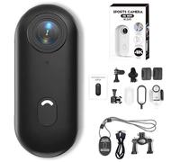 Generico Ionicswift Riding Camera, POV Chest Trail Thumb, Hands-Free POV Camera for Equestrians, 4K Ultra-HD Video Shooting, for Cycling, Travel, Diving, and Outdoor Adventures (Black4K)