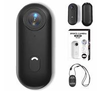 Generico IonicSwift Riding Camera, Rideview Hands-Free Pov Camera, Mini Sports Action Cam with Magnetic Clip and Bracket, 4K/170° Ultra-Wide Angle, for Cycling,Diving,Equestrian (Black1080P)