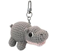 Generico Ippopotamo Amigurumi | Lavorato a Uncinetto Borsa per Bambini Portachiavi | Decorazione Morbida Charm Portachiavi Artigianale | Per Zaini Borsa Auto Donne Amanti Animali Bambini Uomini