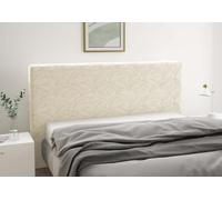 Generico IRGE Copritestata Letto Art. Miù Elasticizzato, Universale, Estensibile fino a 85x200 cm Rivestimento Testiera in Tessuto Morbido Per Letto Singolo e Matrimoniale (Panna, 55 x 150 cm)