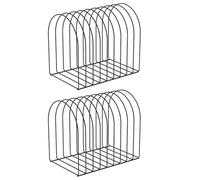 Generico Iron Hat Organizer, 2 Pieces Metal Caps Storage Holder & Hat Rack Stand, Metal Practical Storage Design for Winter Home Entryway Tabletop Bedroom Closet Dresser Room Women Men