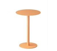 Generico Iron Round Small Table, Sofa Side Table, Wall-mounted Small Desk, Suitable For Bedroom, Study, Living Room, Balcony, Tea Room(Orange,Height 50cm/19.7")