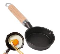 Generico Iron Small Egg Pan, Pre Seasoned Cast Iron Skillet Frying Pot With Drip Spouts, Oven Safe Kitchen Cookware, Perfect For Home And Restaurant Cooking, Compact Size For Daily Cooking