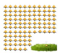 Generico Irrigation Drip Emitters - Adjustable Clog Resistant 2L/4L/8L Garden Watering Drippers, Pressure-Compensated Mini Nozzles with Connectors | 100 Pieces Pack for Lawn, Patio, Indoor