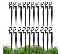 Genérico Irrigatore a goccia, 18 cm, regolabile, tipo G, 20 pezzi, contagocce con picchetto per irrigazione, per giardino interno, esterno, cortile, serra, piante, fiori, arbusti