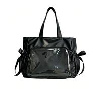 Generico Ita Bag, Borsa A Tracolla è Dotata Di Una Finestra Trasparente Per Mostrare Le Spille Degli Anime, Il Che La Rende Adatta All'Uso Quotidiano A Scuola E Al Lavoro. (Nero)