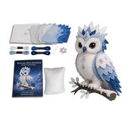 Generico IY Patchworkes Animal Kit, Arctic Winter Theme Patchworkes Kits - 3D Felt Animal Sewing Kit for Beginners Adults Youth