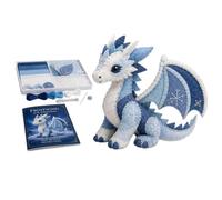 Generico IY Patchworkes Animal Kit, Arctic Winter Theme Patchworkes Kits - 3D Felt Animal Sewing Kit for Beginners Adults Youth