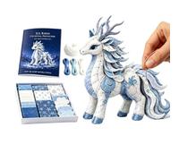 Generico IY Patchworkes Animal Kit, Arctic Winter Theme Patchworkes Kits - 3D Felt Animal Sewing Kit for Beginners Adults Youth