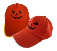 Generico Jack-O’-Lantern Halloween Pumpkin Hat, Halloween Jack-O’-Lantern Hat, Horror Glowing Hats,Unisex for Halloweens Decoration (2pcs)