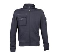 Generico James Ross Collections-Felpa Collo a Lupetto ITALY con Tasche e Porta Badge sul Braccio a Zip Intera,NAVY-XXL