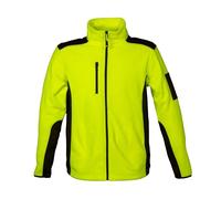 Generico James Ross Collections-Felpa da Uomo BALTIC in Pile Antipilling Bicolore Multitasche con Chiusura a Zip Intera,YELLOWFLUO-L