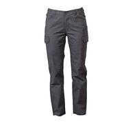 Generico James Ross Collections-Pantalone da Donna THAILAND LADY in Cotone Elasticizzato Multitasche con Chiusura a Bottone e Zip,GREY-XL
