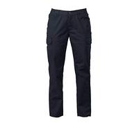 Generico James Ross Collections-Pantalone da Donna THAILAND LADY in Cotone Elasticizzato Multitasche con Chiusura a Bottone e Zip,NAVY-XL