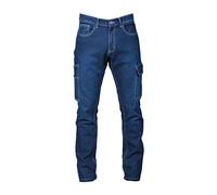 Generico James Ross Collections-Pantalone da Uomo DENVER MAN in Jeans Denim Multitasche con Chiusura a Bottone e Zip,INDIGO-XL