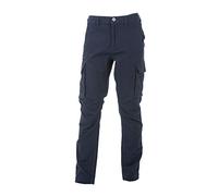 Generico James Ross Collections-Pantalone da Uomo SAN MARINO MAN in Cotone Elasticizzato Multitasche e Chiusura a Bottone e Zip,NAVY-XS