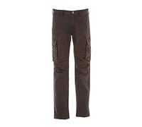 Generico James Ross Collections-Pantalone da Uomo SAN MARINO MAN in Cotone Elasticizzato Multitasche e Chiusura a Bottone e Zip,BLACK-XXL