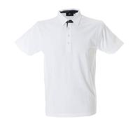 Generico James Ross Collections-Polo da Uomo VALENCIA 100% Cotone Jersey a Mezza Manica,WHITE-XXXL