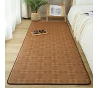 Generico Japanese Floor Mattress Natural Rattan Area Rug with Soft Cushion Layer, Non-Slip Base & Cool Touch, Breathable Home Decor Woven Tatami Mat(Dark brown,0.8 * 1.8m/31 * 71in)