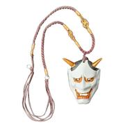 Generico Japanese Pendant For Men - Face Charm For Jewelry Making | Spooky Ghost Face Cultural Traditional Ornament Truck Interior Decor