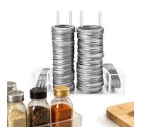Generico Jar Lid Organizer - Clear Acrylic Display, 24.5cm Cup And Lid Organizer for Kitchens, Transparent Frame with Slotted-Base Dividers, Storage Tool for Organizing Pantries and Maximizing Space