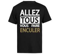 Generico Jean Marie Bigard T-Shirt A Maniche Corte da Uomo Nera da Uomo