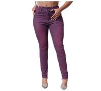 generico Jeans Donna Slim Fit, Jeans da Donna a Zampa Casual con Controllo Pancia Skinny Yoga Pants Alta Elasticità Morbido Pantaloni Fitness a Campana Pantaloni in Denim per Ogni Occasione