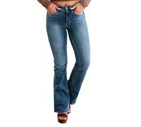 generico Jeans Donna Slim Fit, Jeans da Donna Elasticizzati Casual con Controllo Pancia Skinny Yoga Pants Alta Elasticità Morbido Pantaloni Fitness a Campana Jeans Morbidi Donna per Ogni Stagione