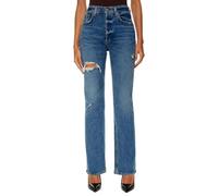 generico Jeans Donna Slim Fit, Jeans da Donna Strappati Casual con Controllo Pancia Skinny Yoga Pants Alta Elasticità Morbido Pantaloni Fitness a Campana Jeans Neri Donna per Ogni Stagione