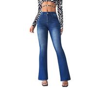 generico Jeans Donna Slim Fit, Jeans Push Up Donna Casual con Controllo Pancia Skinny Yoga Pants Alta Elasticità Morbido Pantaloni Fitness a Campana Jeans da Donna a Vita Alta per Ogni Occasione