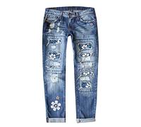 Generico Jeans Donna Vita Alta Jeans da Donna Elasticizzati Elegante Pantaloni Cargo da Donna Y2k Pantaloni Stretch a Effetto Push-Up per Donne Curve Stile Elegante Deals of The Day S