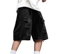 Generico Jeans Moto Pantaloni da Lavoro Uomo in Cotone Pantaloni Corti Uomo Estivi Sportivi Pantaloni Classici Uomo Eleganti Elasticizzati Pantaloni Portiere Pantaloni Uomo Cotone Slim Fit