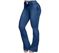 generico Jeans Skinny Donna, Jeans Donna Curvy Casual con Controllo Pancia Skinny Yoga Pants Alta Elasticità Morbido Pantaloni Fitness a Campana Pantaloni Jeans Donna per Ogni Stagione