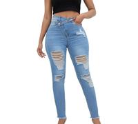 generico Jeans Skinny Donna, Jeans Donna Push Up Casual con Controllo Pancia Skinny Yoga Pants Alta Elasticità Morbido Pantaloni Fitness a Campana Jeans Neri Donna per Ogni Stagione