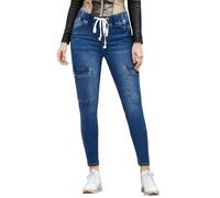 generico Jeans Skinny Donna Vita Alta, Jeans da Donna Strappati Casual con Controllo Pancia Skinny Yoga Pants Alta Elasticità Morbido Pantaloni Fitness a Campana Jeans Nero Donna per Ogni Stagione