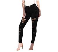 generico Jeans Slim Fit, Jeans Donna Push Up Casual con Controllo Pancia Skinny Yoga Pants Alta Elasticità Morbido Pantaloni Fitness a Campana Jeans da Donna Strappati per Ogni Occasione