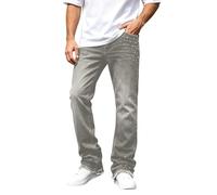 Generico Jeans Uomo da Moto-Jeans a Gamba Dritta per Il Comfort Quotidiano e Lo Stile Classico - Denim Senza Marchi né Etichette
