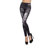 Generico Jeggings da Donna Estivi, Jeans da Donna Slim Fit Curvy Pantaloni a Vita Alta Comodo Pantaloni Denim con Tasche Basic Pantalone Sexy Pants da Strada Stile Streetwear