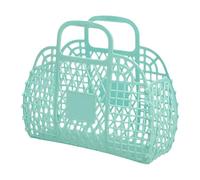 Generico Jelly Basket Bag - PP 24x21x9.5cm | Tote Bag Mesh For Toy Storage with Lightweight Design, Summer Fashion Accessory, Trendy Reusable Easter Basket Handbags | Beach Wedding Concert Outdoor