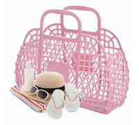 Generico Jelly Tote Bag, Reusable Easter Basket, Lightweight Trendy Purse, Heavy Duty Storage Organizer, Ideal for Kids, Beach, Summer, Concerts, Weddings, Girls, Holiday Giftings