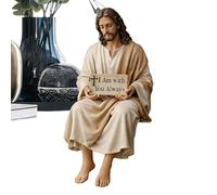 Generico Jesus Figure - Peaceful Resin Religious Statue | Desk Decor Jesus Figurine For Office Car Desktop Shelf Cabinet Dashboard Living Room Bedroom Spiritual Gift