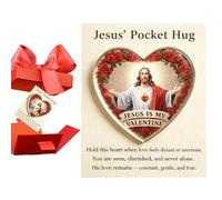Genérico Jesus Hug Cards - Souvenir ispiratore in acrilico 2D, cartoline positive per feste, per credenti chiese sale d'attesa colleghi dipendenti incentivi di squadra viaggi