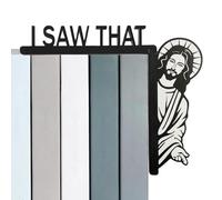 Generico Jesus I Saw That Door Frame - Funny Jesus Door Decor - Wood Frame Corner Decoration for Living Room, Bedroom, Church, School, Apartment