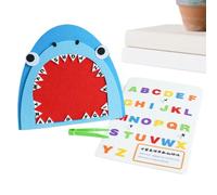 Generico Jeu alphabet feutrine | requin 3-6 anss Alphabet-Matching-Spiel