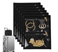 Generico Jewelry Case Organizer, Travel Storage Binder, 7.5in Portable Zippered Holder, Compact Accessory Keeper, Multi Slot Display Book for Rings, Earrings, Necklaces, Bracelets